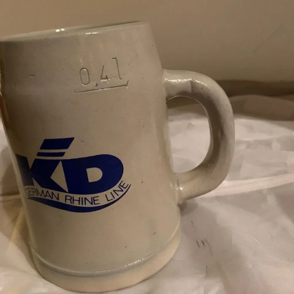 KD German Rhine Line Die Marksburg b. Braunschweig am Rhein .4 Liter Stein